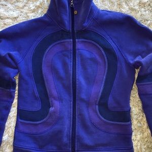 Purple Lululemon zip up Sweatshirt